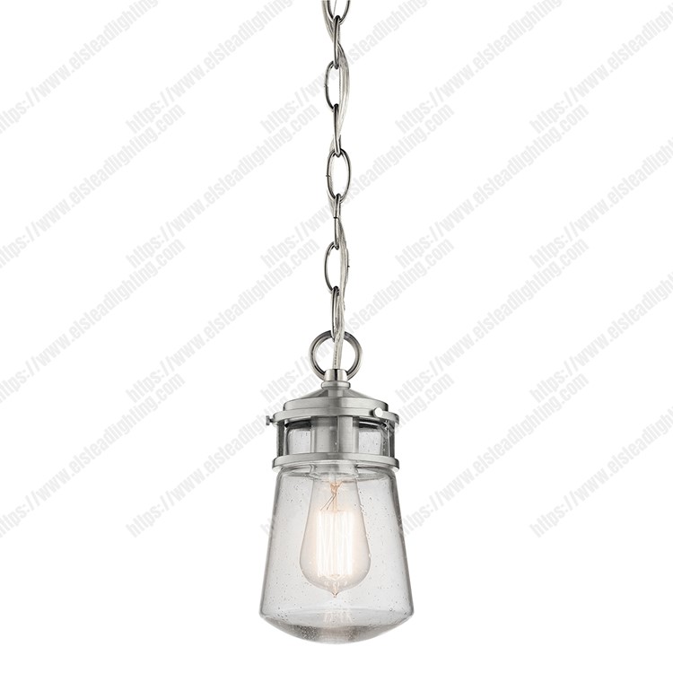 Lyndon 1 Light Small Chain Lantern - Brushed Aluminum