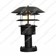 Helsingor 1 Light Pedestal Lantern - Black