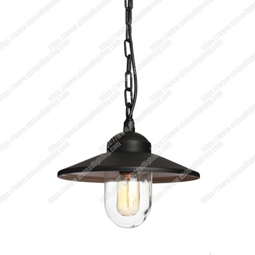 Klampenborg 1 Light Chain Lantern &#8211; Black