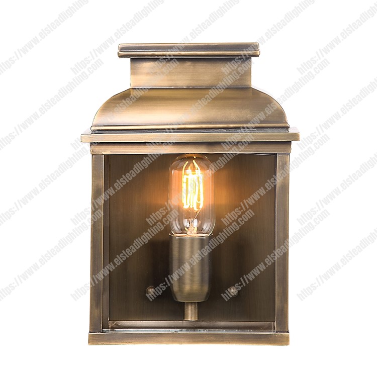 Old Bailey 1 Light Wall Lantern - Brass