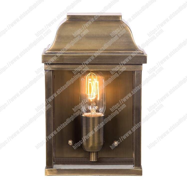Victoria 1 Light Wall Lantern - Brass