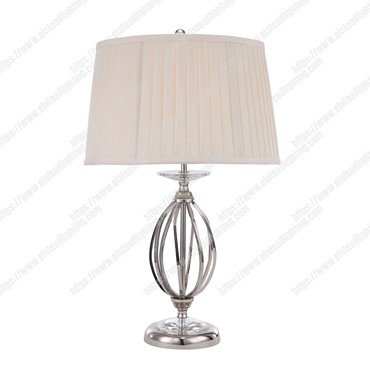 Aegean 1 Light Table Lamp &#8211; Polished Nickel