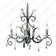 Amarilli 3 Light Chandelier - Black/Silver