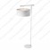 Balance 1 Light Floor Lamp - White and Polished Nickel