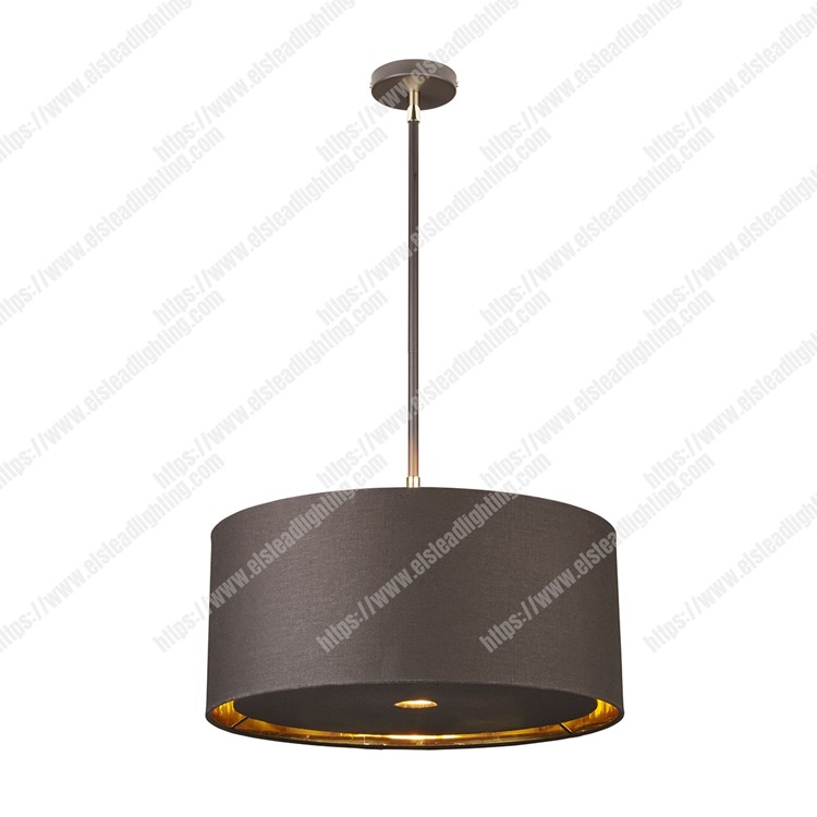 Balance 1 Light Pendant - Brown and Polished Brass