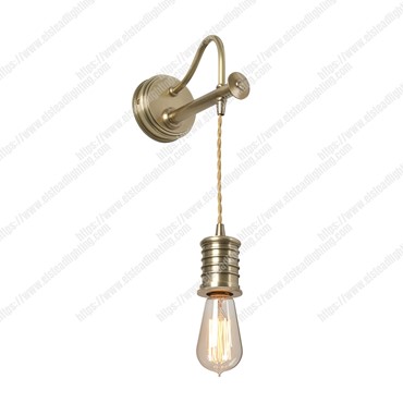 Douille 1 Light Wall Light &#8211; Aged Brass