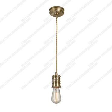 Douille 1 Light Pendant &#8211; Aged Brass