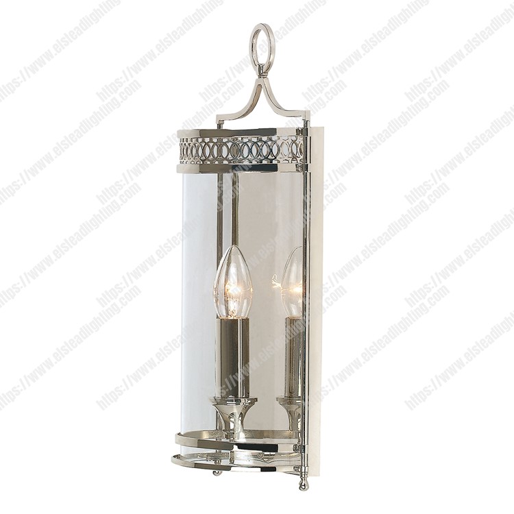 Guildhall Wall Light - Polished Nickel