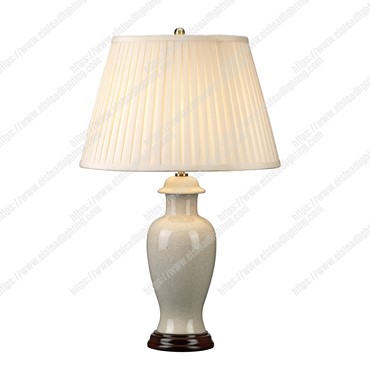 Ivory Crackle 1 Light Small Table Lamp