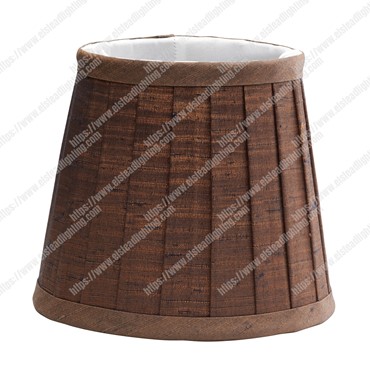 Clip Shade Pleated Chocolate Candle Shade