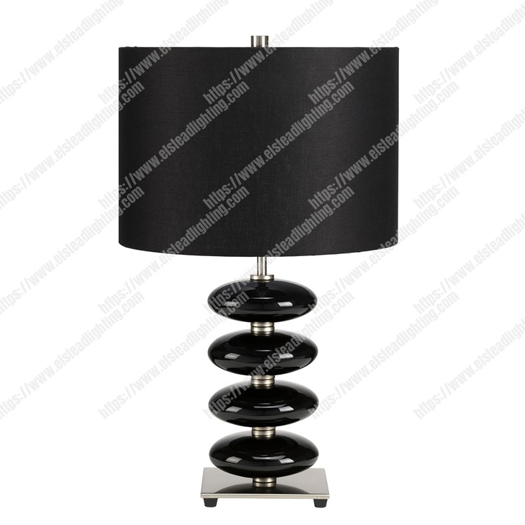 Onyx 1 Light Table Lamp - Black