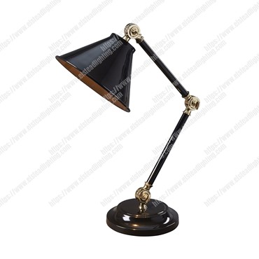 Provence Element 1 Light Mini Table Lamp &#8211; Black/Polished Brass