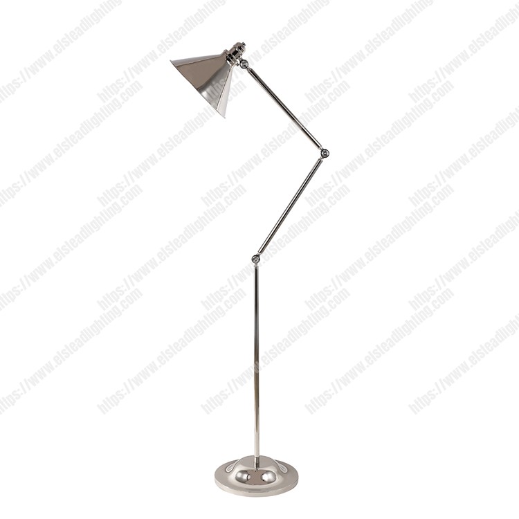 Provence 1 Light Floor Lamp - Polished Nickel