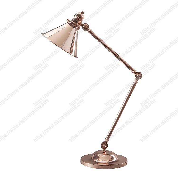Provence 1 Light Table Lamp - Polished Copper