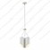 Quinto 3 Light Chandelier - White Aged Brass