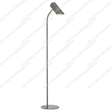 Quinto 1 Light Floor Lamp &#8211; Dark Grey Polished Nickel