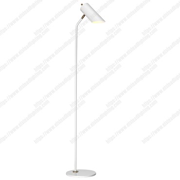 Quinto 1 Light Floor Lamp &#8211; White Aged Brass