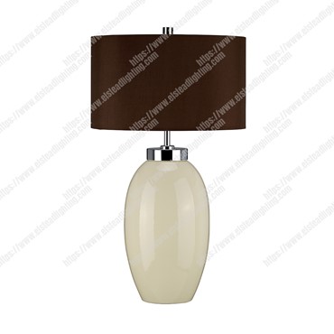 Victor 1 Light Small Table Lamp &#8211; Cream