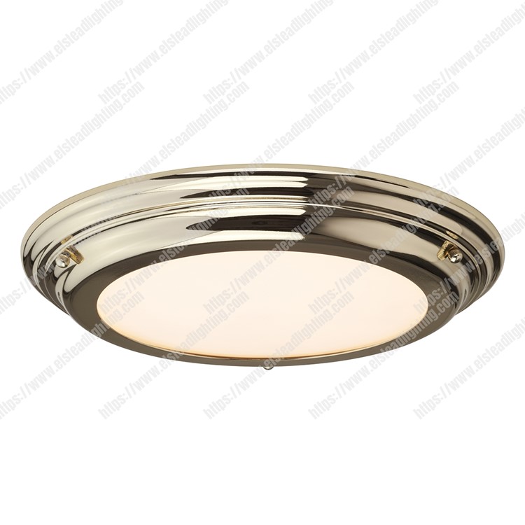 Welland 1 Light Flush Light - Polished Brass