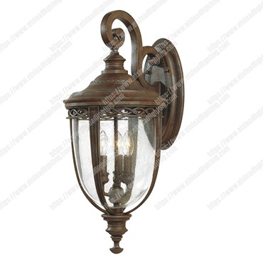 English Bridle 3 Light Large Wall Lantern &#8211; British Bronze