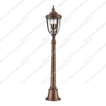 English Bridle 3 Light Medium Pillar Lantern &#8211; British Bronze