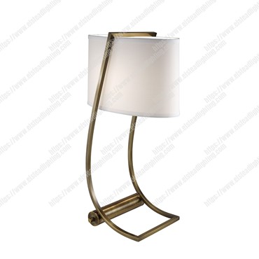 Lex 1 Light Table Lamp &#8211; Bali Brass
