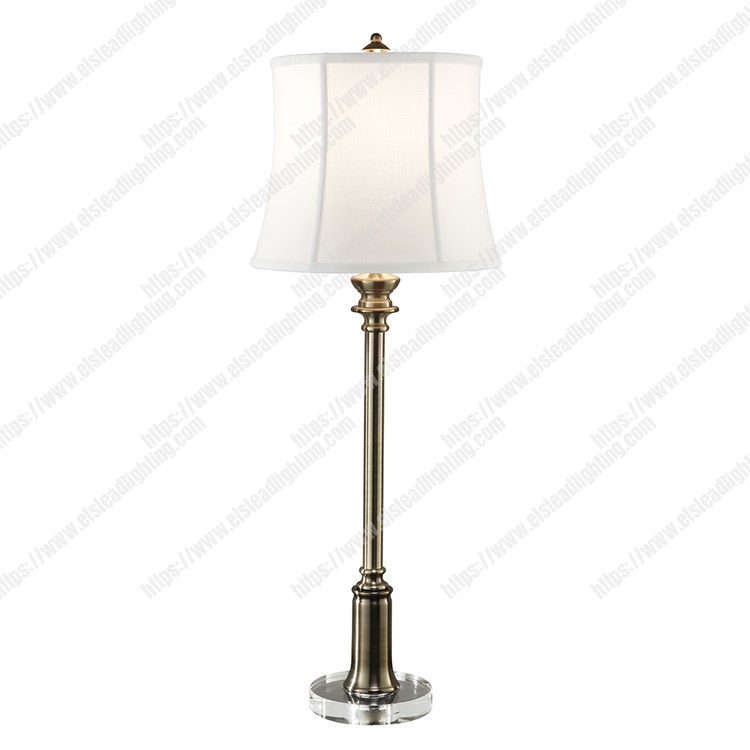 Stateroom 1 Light Buffet Lamp - Bali Brass