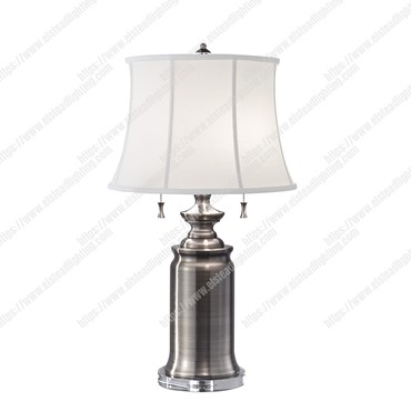 Stateroom 2 Light Table Lamp &#8211; Antique Nickel