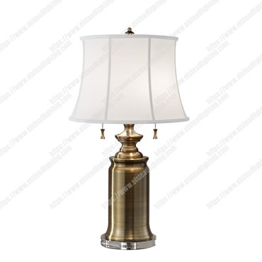 Stateroom 2 Light Table Lamp &#8211; Bali Brass