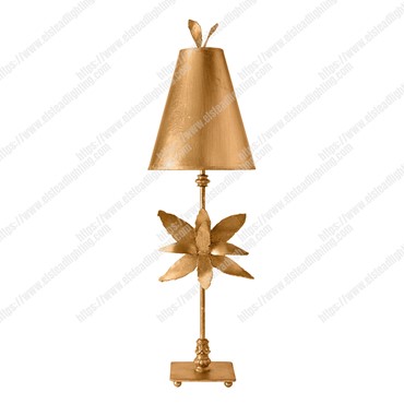 Azalea 1 Light Table Lamp &#8211; Gold Leaf