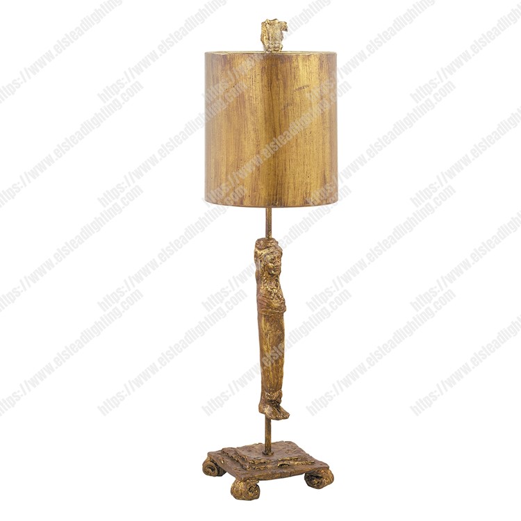 Caryatid 1 Light Table Lamp - Gold