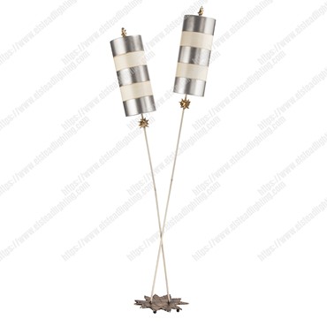Nettle Luxe 2 Light Floor Lamp &#8211; Silver