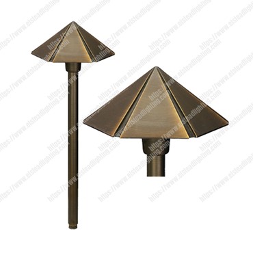 Bronze Hex Pagoda Light &#8211; Aged brass