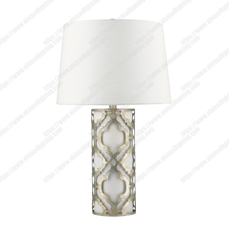 Arabella 1 Light Table Lamp - Distressed Silver