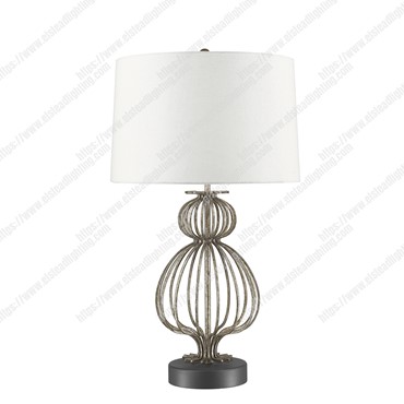 Lafitte 1 Light Table Lamp  &#8211; Distressed Silver