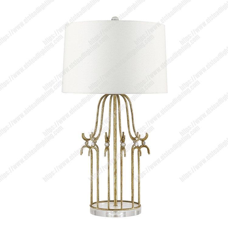 Stella 1 Light Table Lamp - Distressed Gold