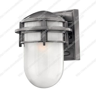 Reef Small 1 Light Lantern &#8211; Hematite