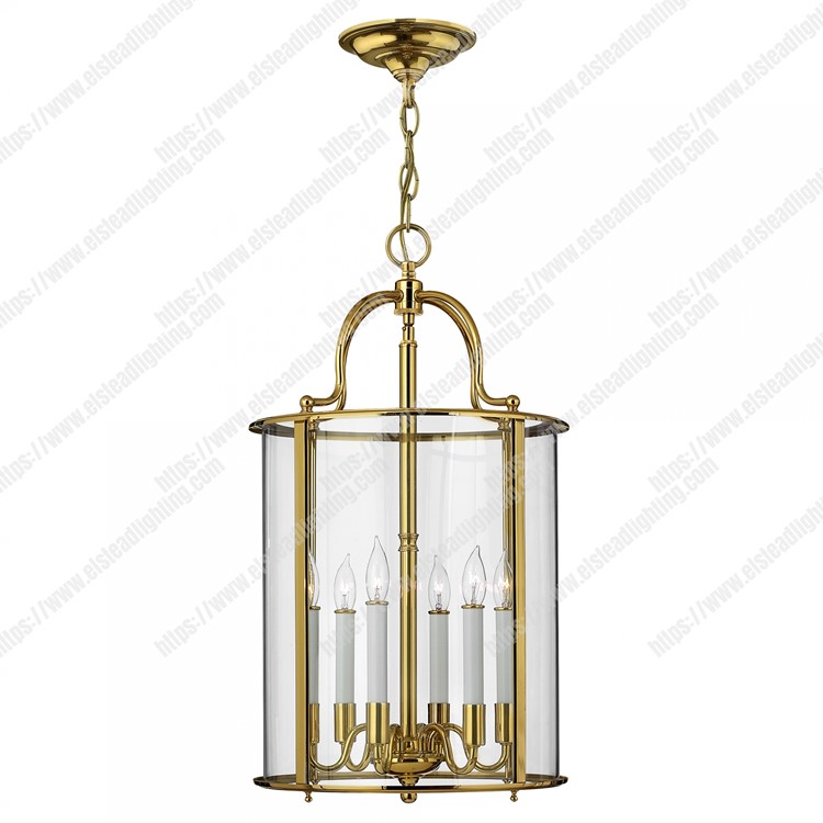 Gentry 6 Light Large Pendant - Polished Brass