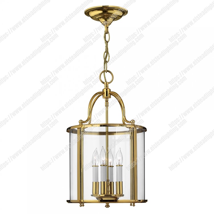 Gentry 4 Light Medium Pendant - Polished Brass