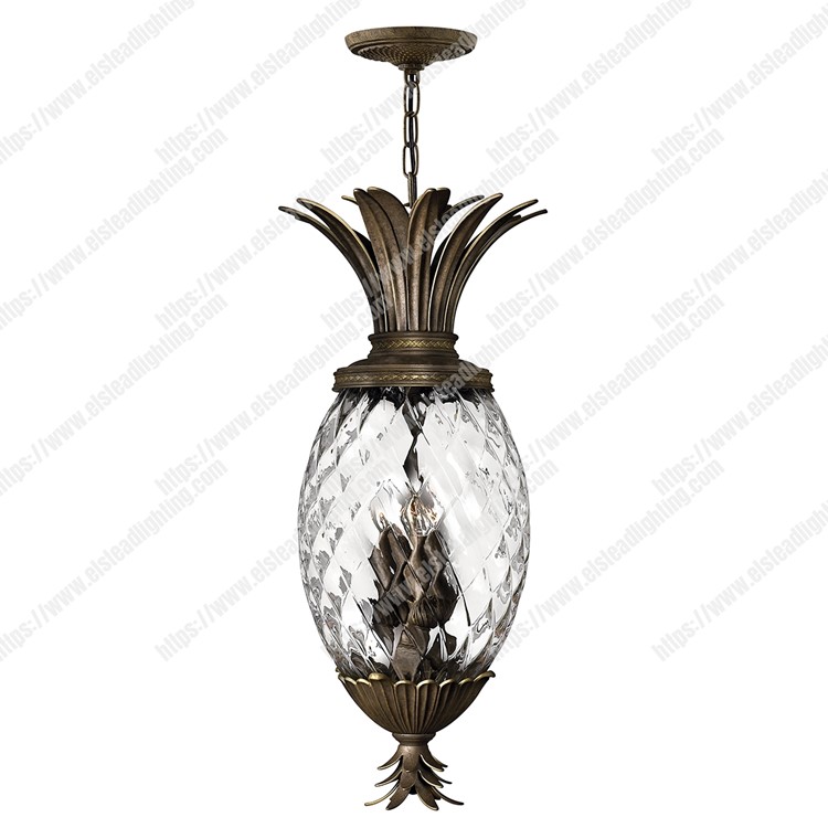 Plantation 4 Light Pentant - Pearl Bronze