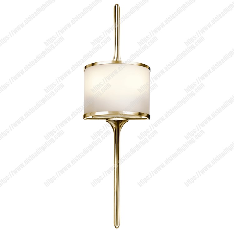 Mona 2 Light Wall Light - Polished Brass