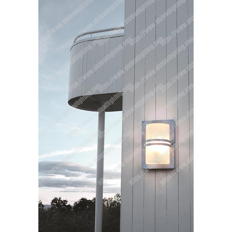 Basel 1 Light Wall Lantern - Galvanised With Clear Glass