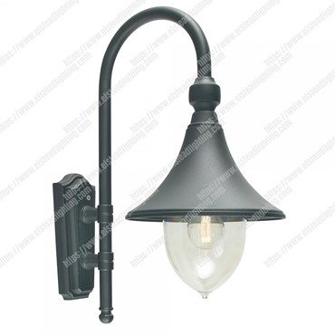 Firenze 1 Light Wall Lantern &#8211; Black