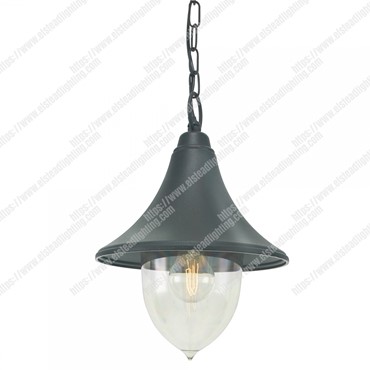 Firenze 1 Light Chain Lantern &#8211; Black