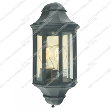 M8/2 1 Light Mini Wall Lantern &#8211; Black