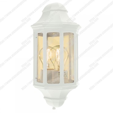 M8/2 1 Light Mini Wall Lantern &#8211; White