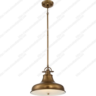 Emery 1 Light Mini Pendant &#8211; Weathered Brass